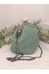 Τσάντα Vintage χρώμα Aqua